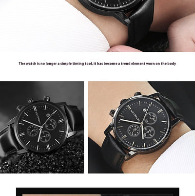 Reloj Empresarial Multifunción Estilo Coreano para Hombre - Image 25