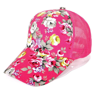 Gorra de Béisbol Floral para Mujer con Red Abierta - Image 11