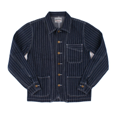 Chaqueta de Mezclilla con Rayas Verticales en Colores Primarios - Image 7