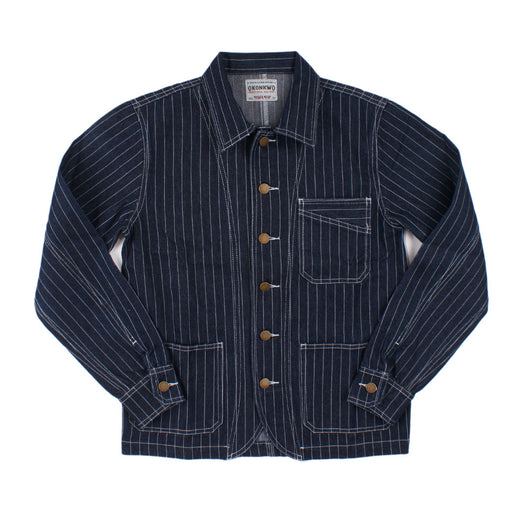 Chaqueta de Mezclilla con Rayas Verticales en Colores Primarios - Image 7