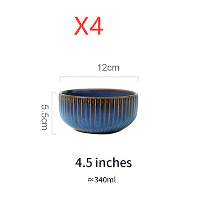 Tazón para Fideos de Cerámica Azul Artesanal - Image 11