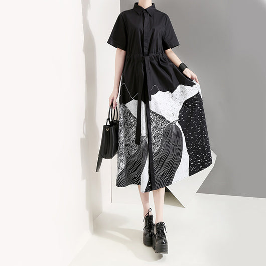 Blusa Corta con Lazo y Falda Midi Cintura Alta - Image 3