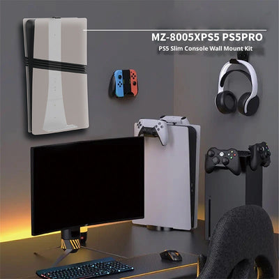 Repisa Universal para Pared con Soporte para Auriculares - Image 2