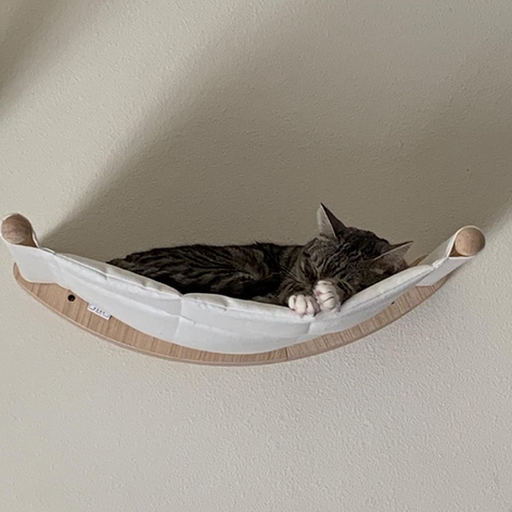 Árbol Rascador de Madera Sólida para Gatos con Cama y Plataformas de Escalada