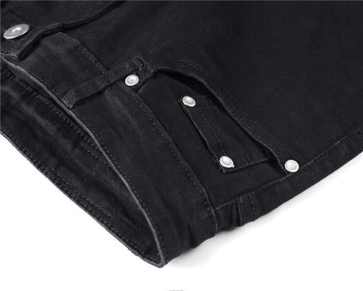 Jeans Slim Fit Azul con Corte en Rodilla y Diseño Spray Pintado - Image 18