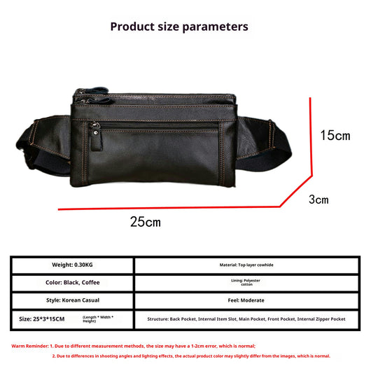 Bolsa de Cintura para Trabajo en Cuero Vacuno - Gran Capacidad e Impermeable - Image 6