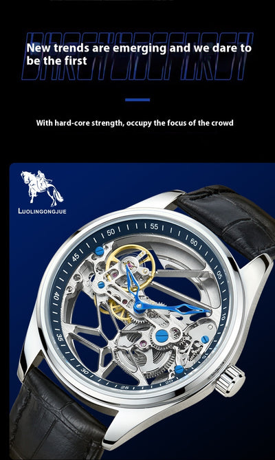 Reloj Mecánico Automático de Cristal Doble - Image 9