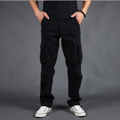 Pantalones de Trabajo Hombre Talla Grande Múltiples Bolsillos Corte Relajado - Image 3
