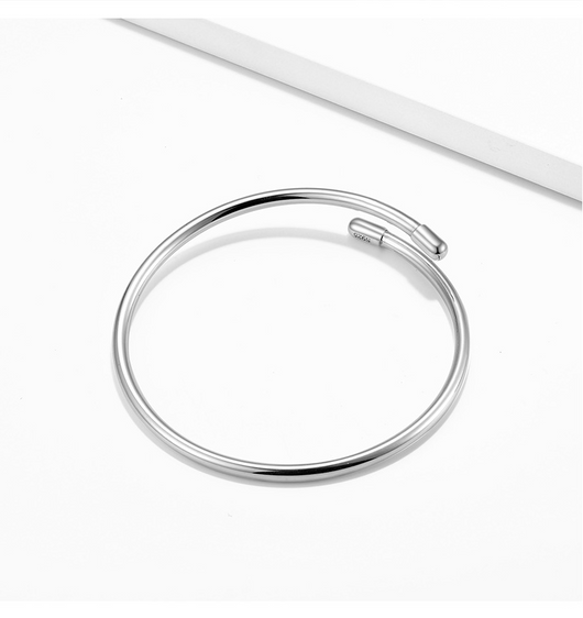 Pulsera de Plata Esterlina 925 Ajustable 3mm Acabado Liso - Image 11