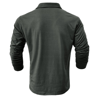 Camisa Clásica de Manga Larga Estilo Europeo para Hombre - Image 44