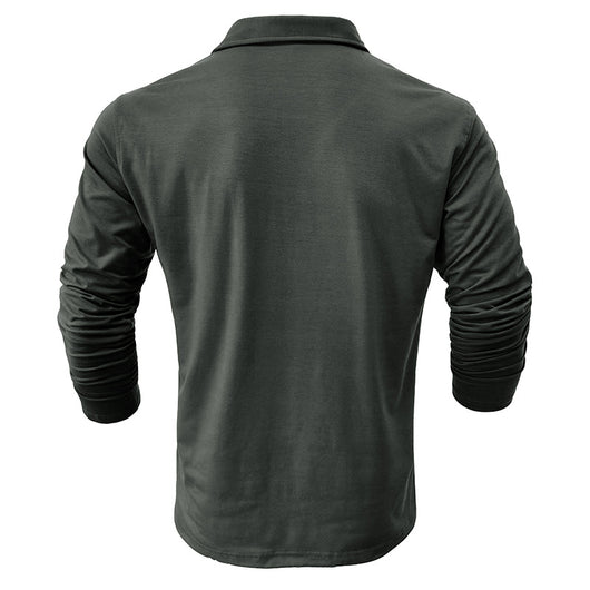 Camisa Clásica de Manga Larga Estilo Europeo para Hombre - Image 44