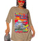 Blusa Oversized de Algodón Puro - Estilo Streetwear Casual para Chicas