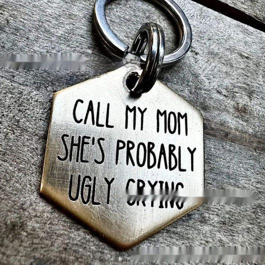 Placa de Identificación para Perro en Acero Inoxidable con Diseño Divertido - Image 7
