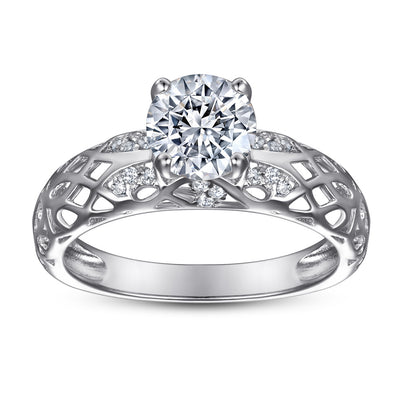 Anillo de Plata Esterlina para Mujer con Diamante Simulado - Diseño Europeo y Americano - Image 12