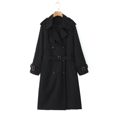 Abrigo Trench Casual Largo para Mujer - Image 20