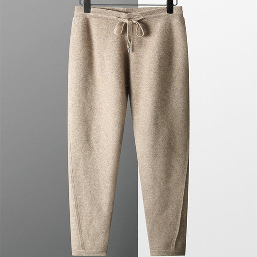Pantalones de Cachemira Gris Oscuro para Hombre - Colección Otoño Invierno