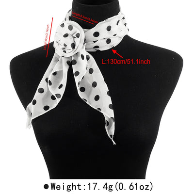 Pañuelo de Seda Estampado Leopardo y Lunares - Diseño Premium Rosa - Image 15