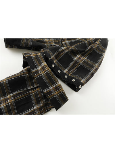 Camisa Cuadriculada Retro French Chic - Diseño Sofisticado para Otoño - Image 10