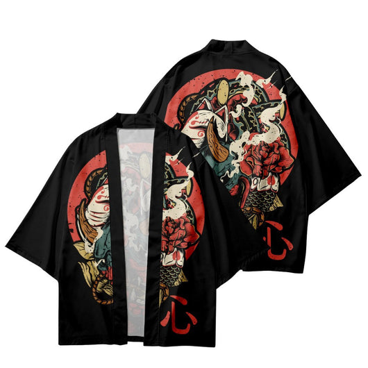 Cardigan Kimono Daoist con Mangas 3/4 - Elegancia Asiática Versátil - Image 7