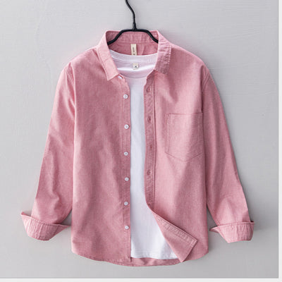 Camisa Hombre Manga Larga Oxford Transpirable Corte Suelto Artesanal - Image 14