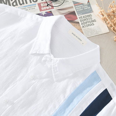 Camisa de Lino Casual para Hombre - Manga Larga Suelta Talla Grande - Image 6