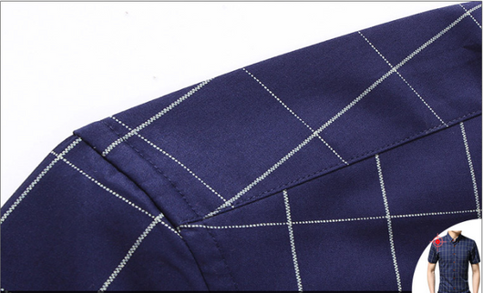 Camisa Casual de Cuadros para Hombre de Manga Corta - Image 10