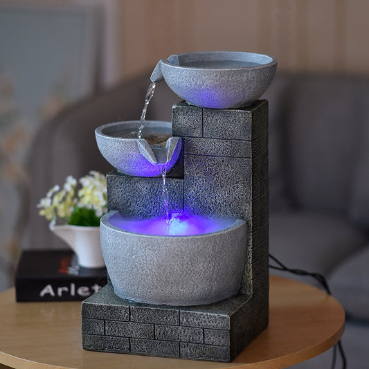 Humidificador de Escritorio Minimalista con Fuente de Agua