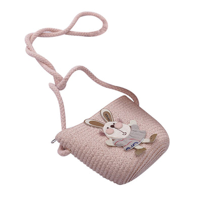 Set de Bolsa Decorativa y Sombrero de Paja con Diseño de Conejito - Image 14
