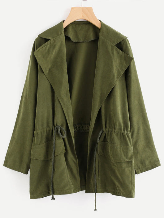 Chaqueta Cortavientos Casual con Solapa y Bolsillos - Image 9