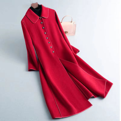Abrigo Largo Elegante para Mujer Hasta la Rodilla - Image 8