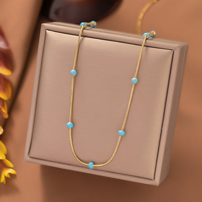 Collar de Acero Titanio con Perla Colgante - Diseño Minimalista y Versátil para Mujer