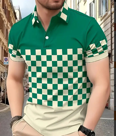 Camisa Casual Estampada con Cuello Solapa para Hombre - Image 15