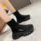 Botas Deportivas de Suela Gruesa con Altura Aumentada y Tecnología Flyknit