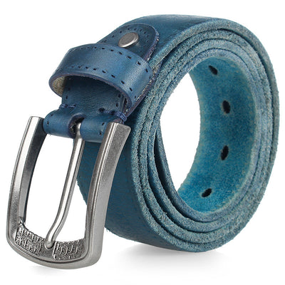 Cinturón de Cuero Genuino para Hombre con Hebilla de Aleación Ajustable - Image 5