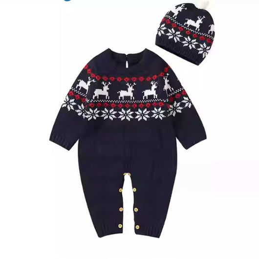 Enterizo Tejido para Bebé Diseño Reno Navideño - Perfecto para Primavera y Otoño - Image 14