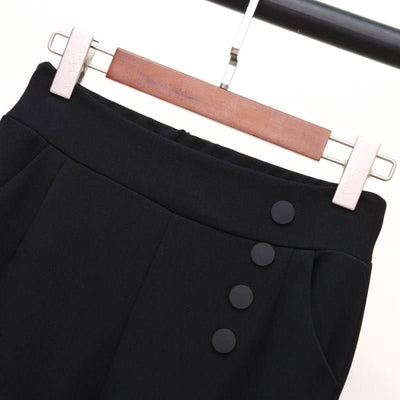 Pantalones Harem Mujer Cintura Elástica Tobillo Ajustado - Image 2