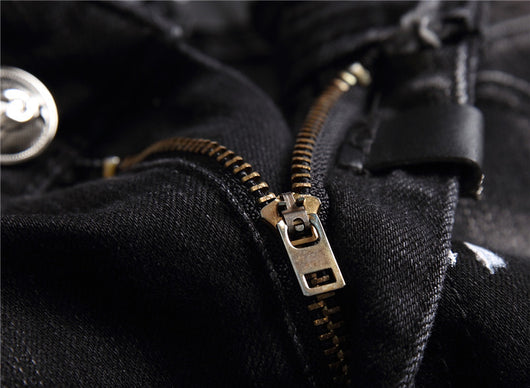 Pantalones Denim Slim Fit con Diseño de Personalidad para Discoteca - Image 6
