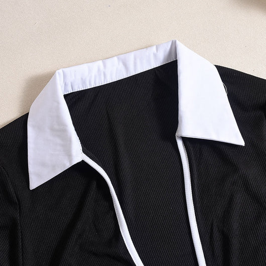Blusa Elegante de Manga Larga con Cuello y Detalles Calados - Image 20