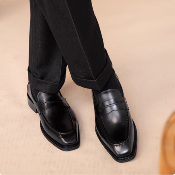 Zapatos Casuales de Cuero Genuino para Hombre - Outdoor