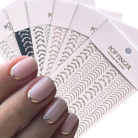 Cinta de Rayas Dorado Rosa para Diseño de Uñas - Líneas Geométricas - Image 5