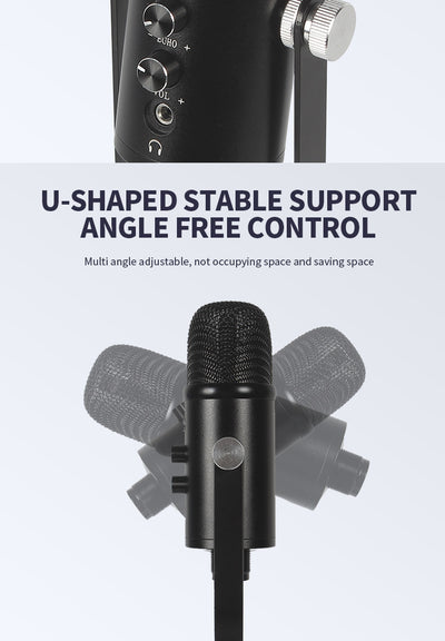 Micrófono Condensador USB para Grabación en Casa y Estudio - Image 10