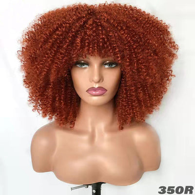 Peluca Afro Rizada Cabello Corto Africano - Image 8
