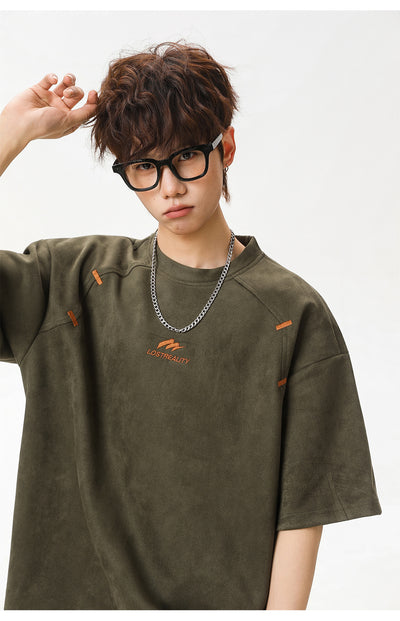 Playera Estructurada de Manga Corta con Textura Combinada para Hombre - Image 23