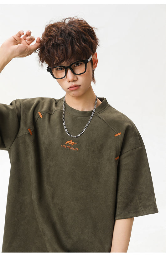 Playera Estructurada de Manga Corta con Textura Combinada para Hombre - Image 23