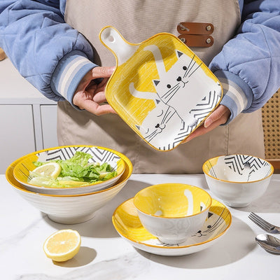 Bowls de Cerámica Decorativos para Arroz y Sopas - Vajilla Creativa para el Hogar - Image 17