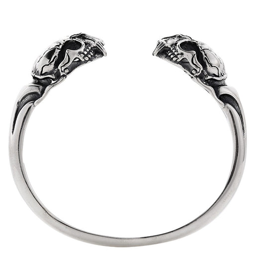 Pulsera de Plata Esterlina 925 Calavera Beast para Hombre - Image 2