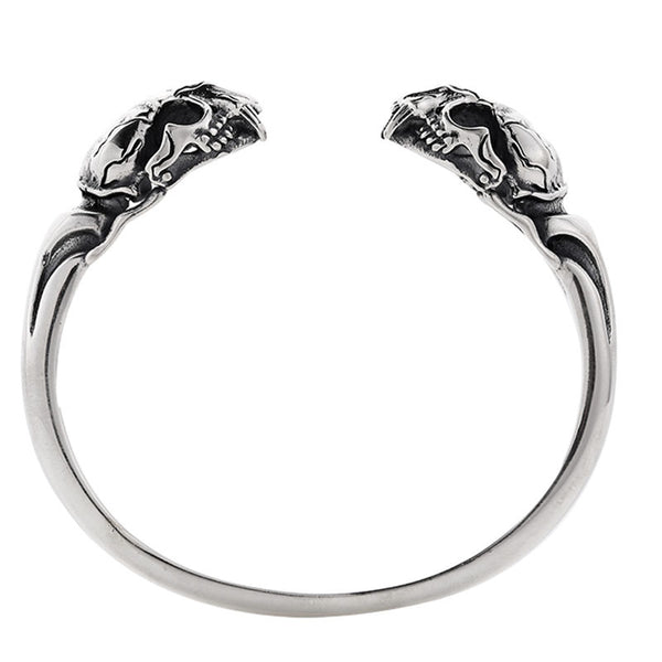 Pulsera de Plata Esterlina 925 Calavera Beast para Hombre