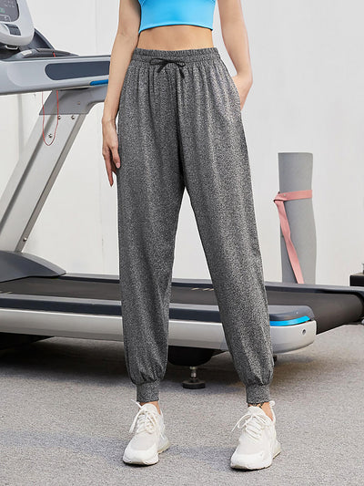 Pantalones Deportivos Cintura Alta Holgados con Puños Ajustados - Image 6