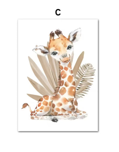 Cuadro Decorativo Lienzo Animales de la Selva para Habitación Infantil - Image 18