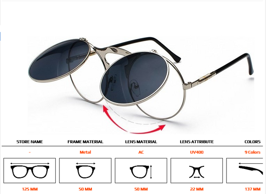 Gafas de Sol Redondas Personalizadas para Hombre - Image 11